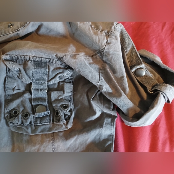 Vintage y2k olive green cargo mini dress - Picture 7 of 10